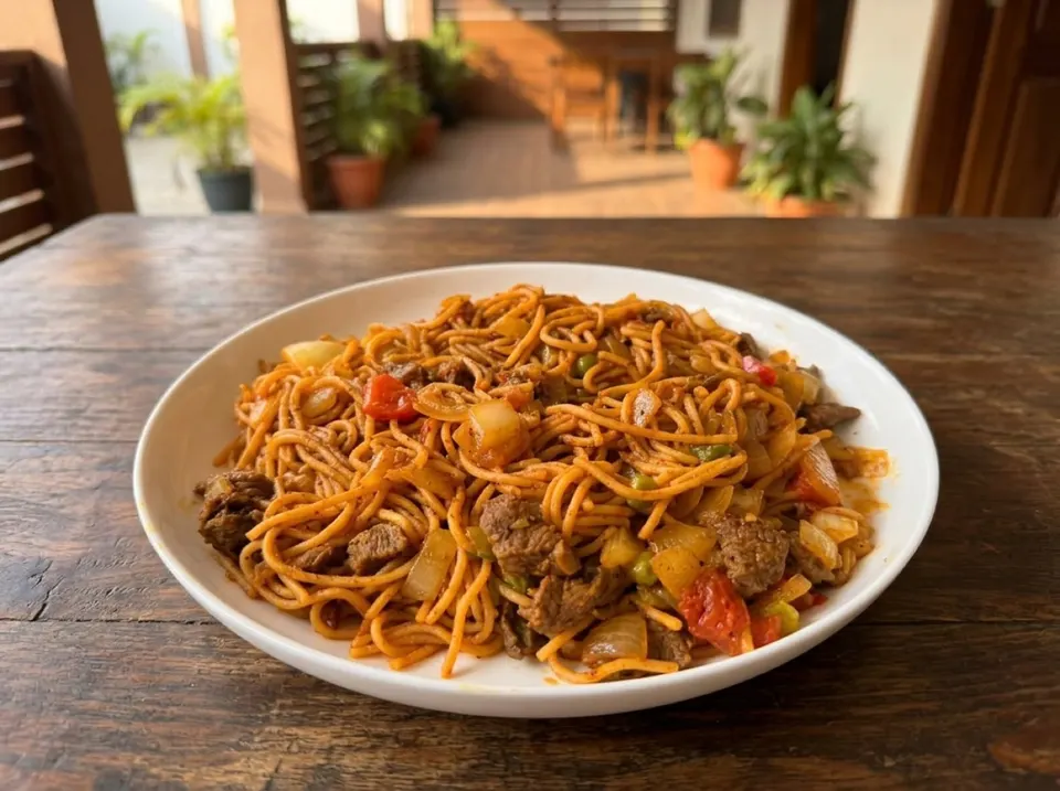 Spaghettis à la viande